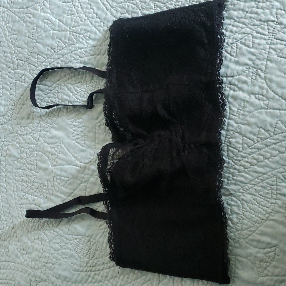 Black Bandeau Bra